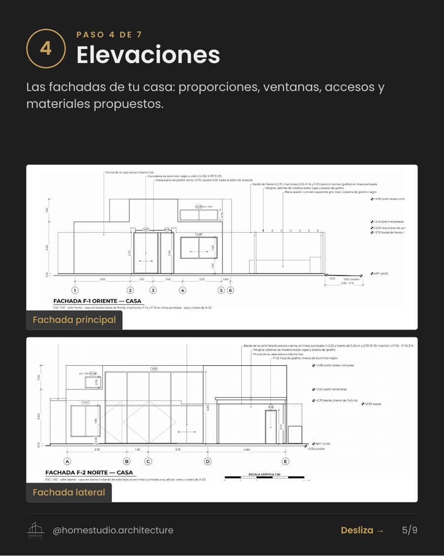 Paso 4 elevaciones